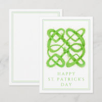 GRÜNER KELTISCHER KNOTEN St. Patrick's Day 3,5x5 K