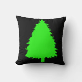 Grüner Kiefernbaum Kissen