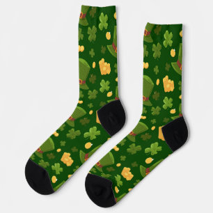 Grüner Klee Socken