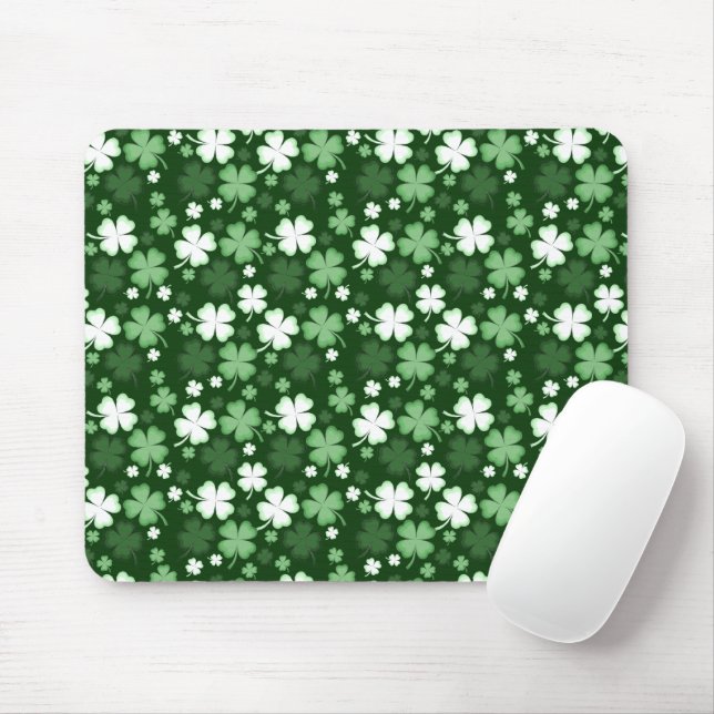 Grüner Kleeblatt, St. Patrick's Day Mousepad (Mit Mouse)