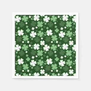 Grüner Kleeblatt, St. Patrick's Day Serviette