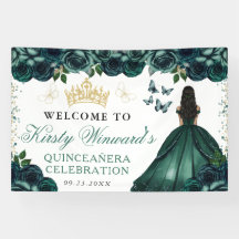 Grüner Kleid Dunkle Haut Prinzessin Floral Quincea