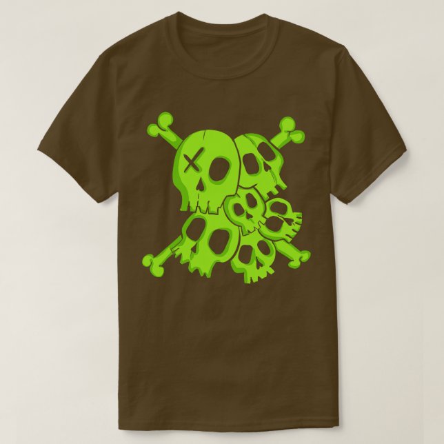 Grüner Kopf T-Shirt (Design vorne)