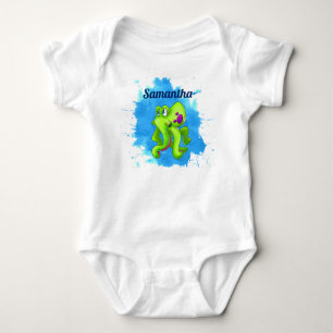 Grüner Kraken-Baby-Bodysuit Baby Strampler
