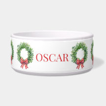 Grüner Kranz mit rotem Gingham Bow