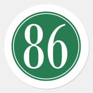 Grüner Kreis #86 Runder Aufkleber