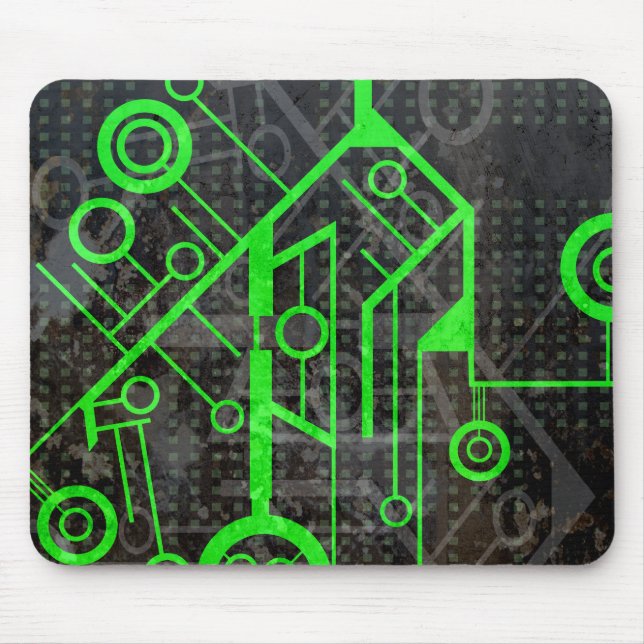 Grüner Kreis Mousepad (Vorne)