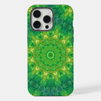 Grüner kreisförmiger Muster-Handyhülle iPhone 15 Pro Max Hülle