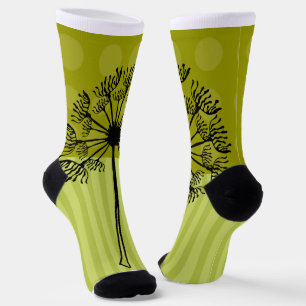 Grüner Kronleuchter Socken
