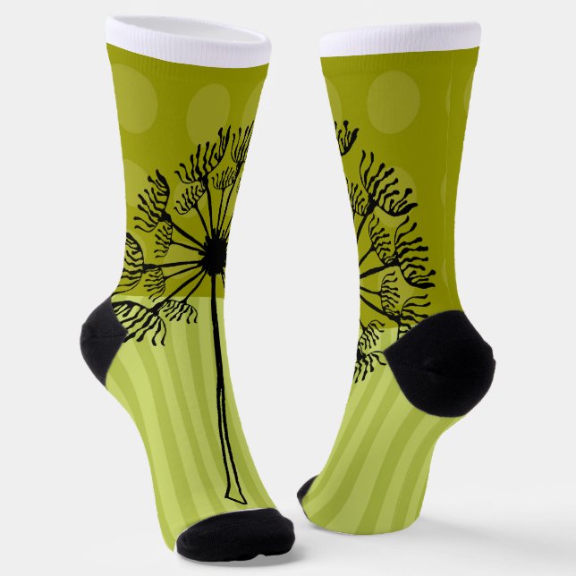 Grüner Kronleuchter Socken (Gewinkelt)