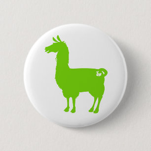 Grüner Lama-Knopf Button