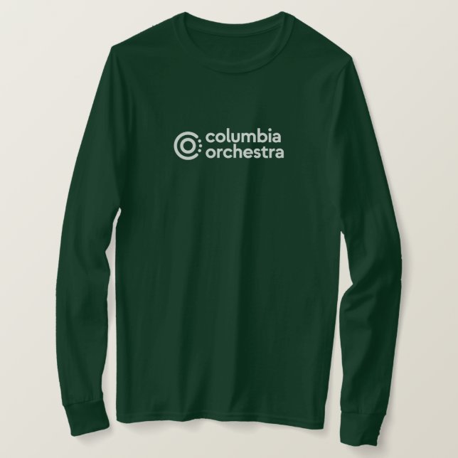 Grüner, langärmeliger CO-T - Shirt (Design vorne)