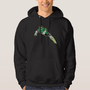 Grüner Laternen-Energie-Strahl Hoodie