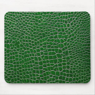 Grüner Ledereffekt-Muster Mousepad