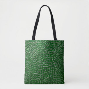 Grüner Ledereffekt Muster Tasche