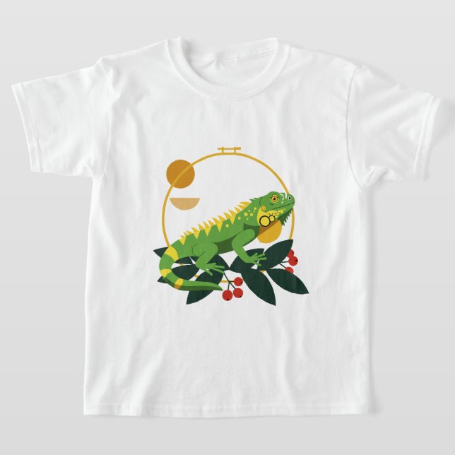 Grüner Leguan T-Shirt (Ablage )