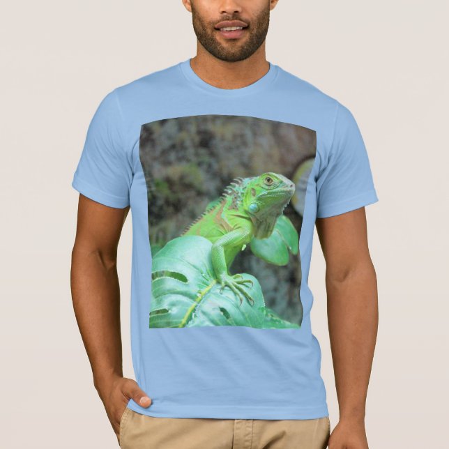 Grüner Leguana-T - Shirt (Vorderseite)
