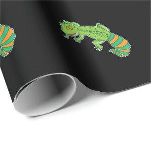 Grüner Leopardgecko Geschenkpapier