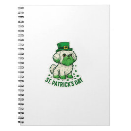 Grüner Leprechaun Shih Tzu St.Patrick's Day Notizblock