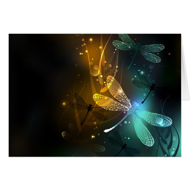 Grüner Libellenflug (Vorderseite (Horizontal))