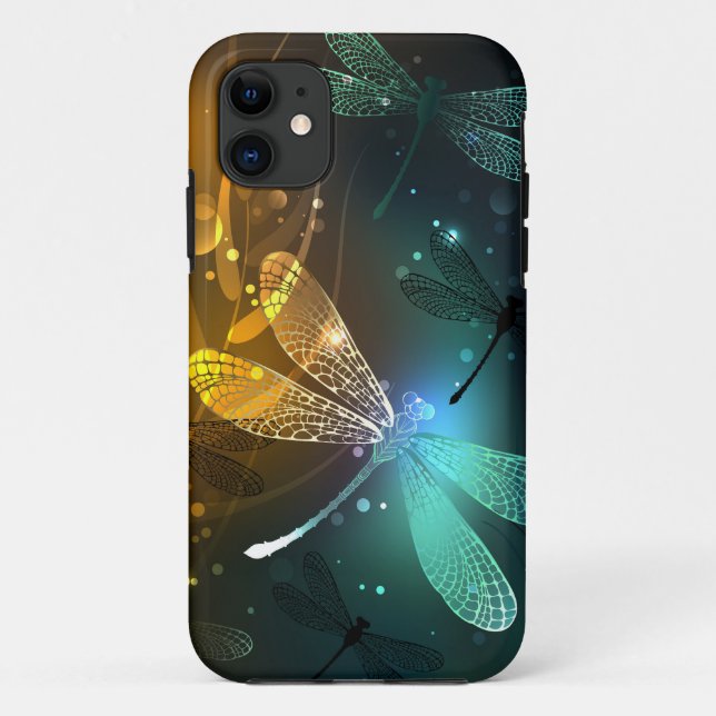 Grüner Libellenflug Case-Mate iPhone Hülle (Rückseite)
