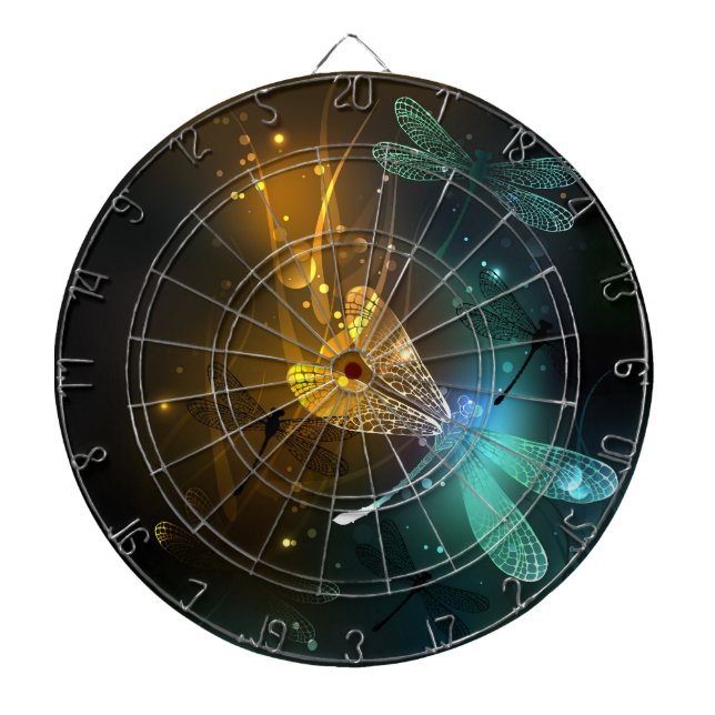 Grüner Libellenflug Dartscheibe (vorne)