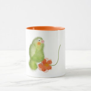Grüner Liebling mit Blume Tasse von ORDesign.