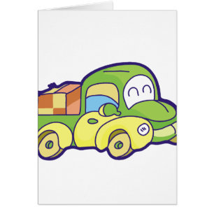 Grüner Lieferwagen-LKW