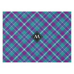 Grüner, Lila und blauer Tartan Tischdecke