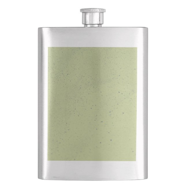 Grüner Limonensand Flachmann (Vorderseite)