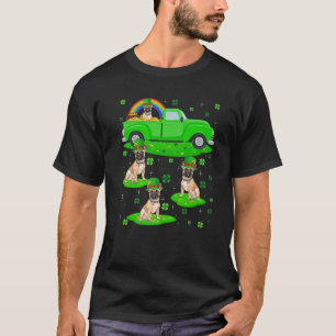 Grüner LKW Kobold Hut Französische Bulldogge St. P T-Shirt