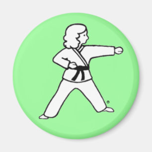 Grüner Magnet des Kampfkunst-Kind 9