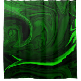 Grüner Malachitstein Duschvorhang