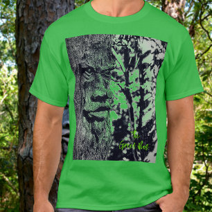 Grüner Mann Keltisch Mystisch Grafik T-Shirt