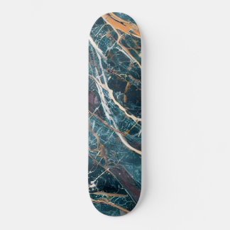 grüner Marmor, Goldmarmor (Marmor Art 1) Skateboard