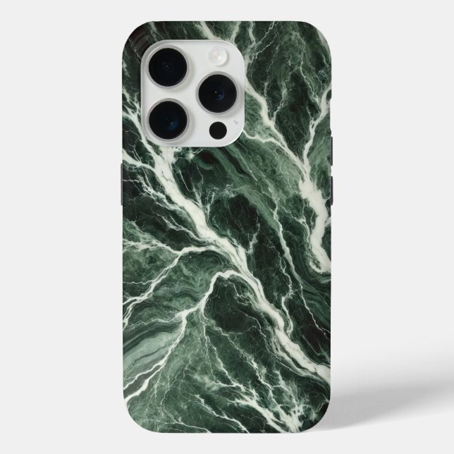 Grüner Marmor mit weißen Adern Case-Mate iPhone Hülle (Rückseite)