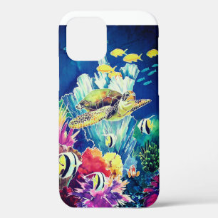 Grüner Meeresschildkröten-tropischer Fisch  Case-Mate iPhone Hülle