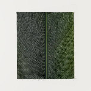 Grüner Metallstab auf schwarz-weiß pinstrix texti Wandteppich
