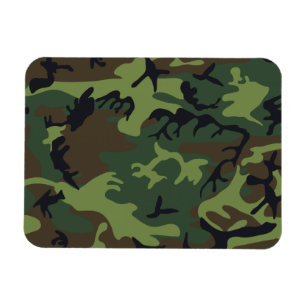 Grüner Militär Tarnanzug Wald Magnet