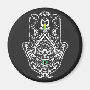 Grüner Mit Augen Protector Hamza Hand Magnet