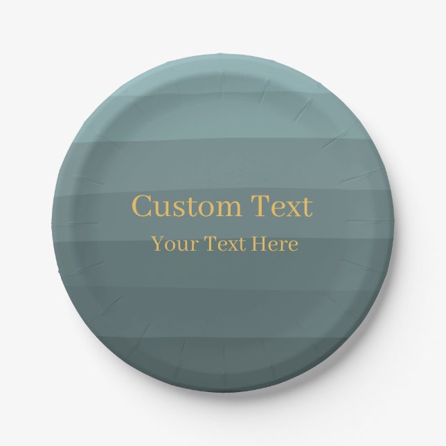 Grüner, moderner, klassischer, benutzerdefinierter pappteller (Vorderseite)