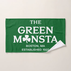 Grüner Monsta Boston Green Monstah Baseball-Gesche Handtuch