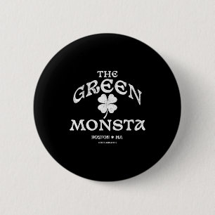 Grüner Monsta Lustiges Boston M New England Srts G Button
