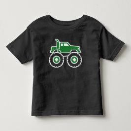 Grüner Monster-Truck Shamrock St. Patrick's Day Kleinkind T-shirt