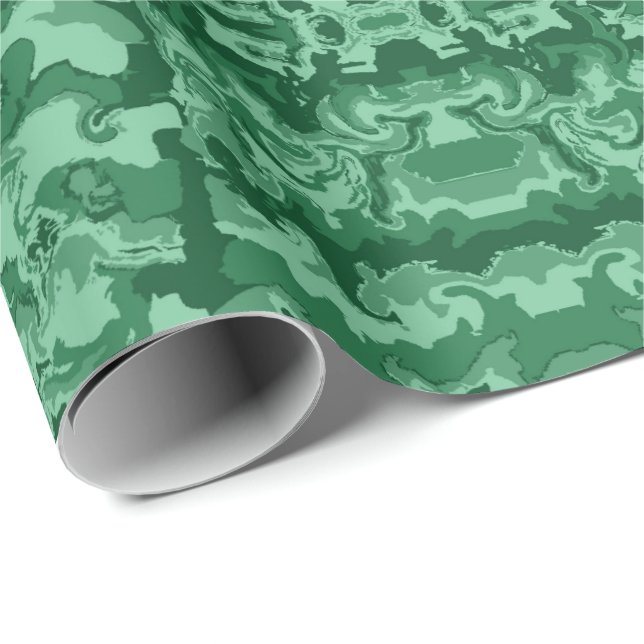 Grüner Moos Geschenkpapier (Rolleneckpunkt)