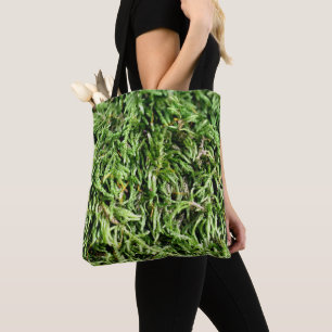 Grüner Moos Natur Tasche