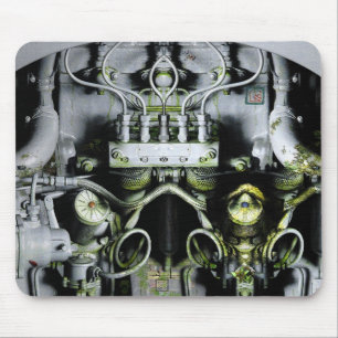 Grüner Motor Mousepad