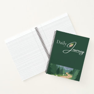 Grüner Natur-Vibes-Notizbuch Journal Notizbuch