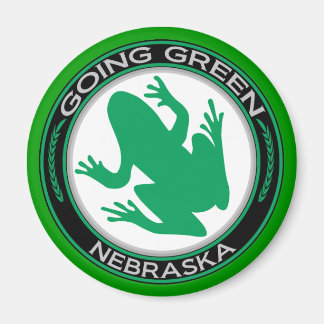 Grüner Nebraska-Frog Magnet