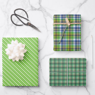 Grüner Neid Geschenkpapier Set